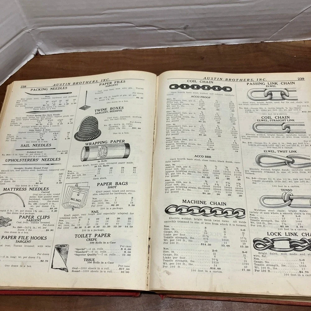 Austin Bros Wholesale Hardware Catalog 1909 Stockton California Trade Tools 701p
